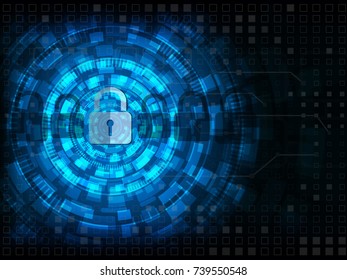 Security cyber background. Business concept. EPS10