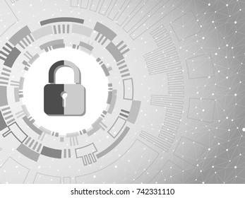 Security cyber background. Business concept. EPS10