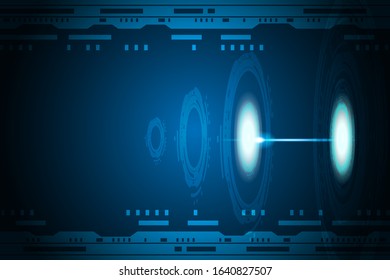 Security cyber digital concept Abstract technology background protect system innovation vector illustration