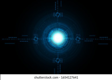 Concepto digital de seguridad Antecedentes tecnológicos abstractos proteger la innovación del sistema ilustración vectorial