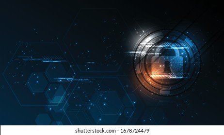 Abstrakter Hintergrund für Abstrakte Technologie - Sicherheitskonzept - Vektorillustration zur  von Systeminnovationen
