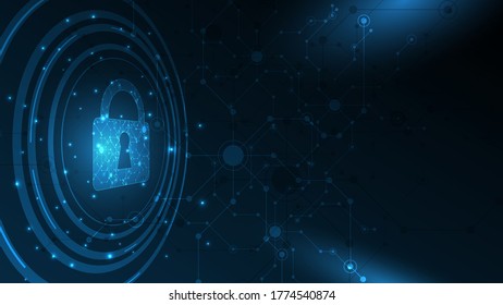 Security cyber digital concept Abstract technology background protect system innovation vector illustration
 - Shutterstock ID 1774540874