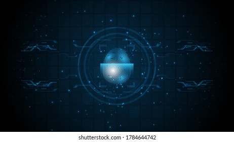 Concepto digital de seguridad Resumen Antecedentes de la tecnología de abstracto proteger la innovación del sistema ilustración vectorial
