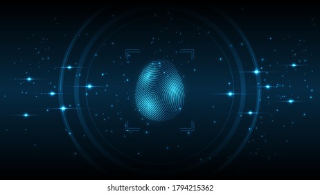 Security cyber digital concept Abstract technology background protect system innovation vector illustration

