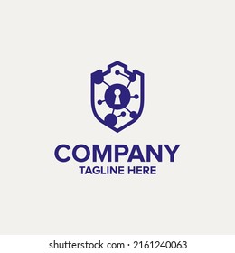 Security cyber logo company vector