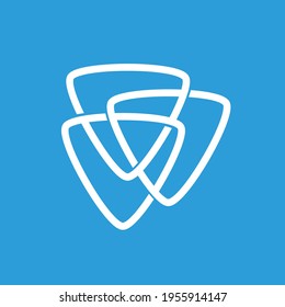 Security and cyber security logo concept