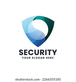 Security Defense Gradient Logo Vector Icon Illustration