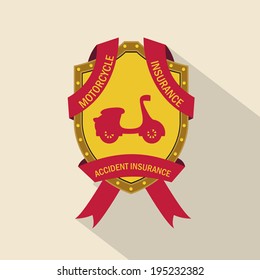 Security design over beige background, vector illustration