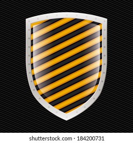 Security design over black background, vector illustration