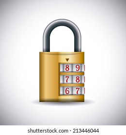 security design over  gray background vector illustration