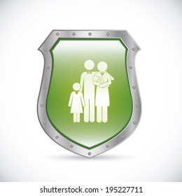 Security design over white background, vector illustration