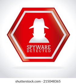 Security design over white background, vector illustration