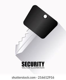 Security design over white background, vector illustration