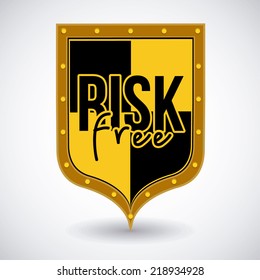 Security design over white background, vector illustration