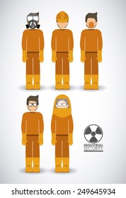 Security design over white background, vector illustration.