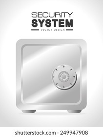 Security design over white background, vector illustration.