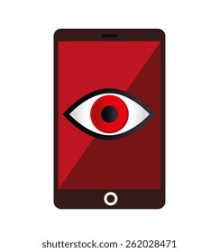 Security design over white background, vector illustration.