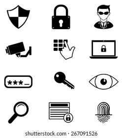 Security design over white background, vector illustration.