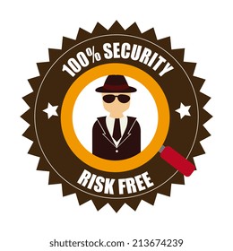 Security design over white background,vector illustration