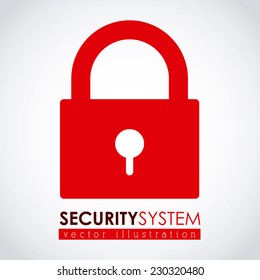 Security design over white background,vector illustration
