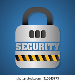 Security digital design, vector illustration eps 10.