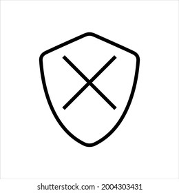 Security disabled vector icon symbol design