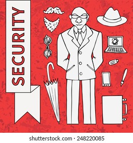 Security Doodle Set (10 items)