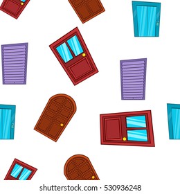 Security door pattern. Cartoon illustration of security door vector pattern for web