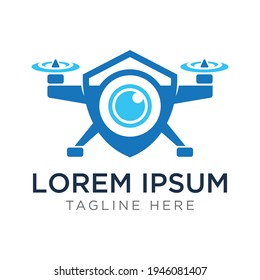 Security Drone Logo Design Template