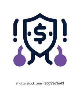 security dual tone icon. Sleek and modern vector icon for websites, mobile apps, marketing materials, and corporate design. Fully scalable and ready to use.