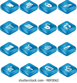 Security and e-commerce icon set series.