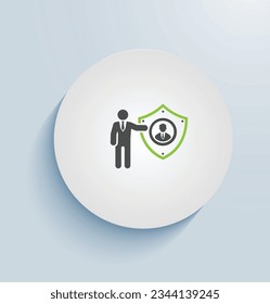 Security Education Training and Awareness (SETA) icon vector design