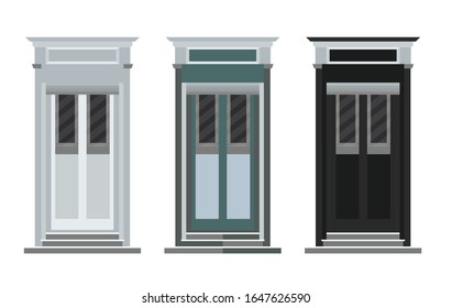 Icono vectorial de puerta de entrada de seguridad