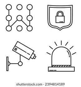 security equipment flat icon vector