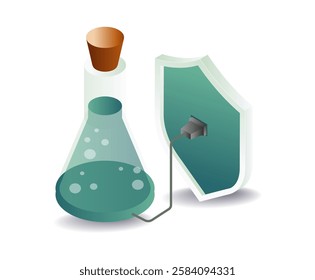 Security experiment analysis concept illustration