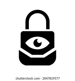 Security eye icon (vector illustration)