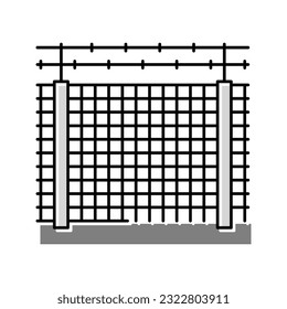 security fence color icon vector. security fence sign. isolated symbol illustration