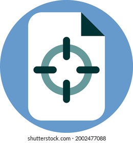 Security file, illustration, vector on a white background.