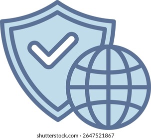 Security Filled Blue Tone Icon