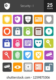 Security Filled Icons