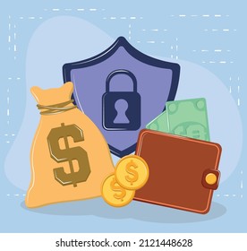 security finance and money concept