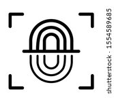 security fingerprint reader icon vector