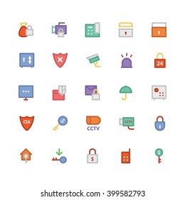 Security flat bold Vector Icons 1