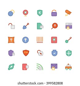 Security flat bold Vector Icons 1