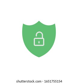 Security flat icon vector - protection vector