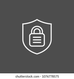 Security flat vector icon
