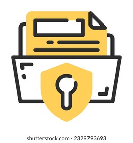 security folder flat icon. Perfect for Graphic Design, Mobile, UI, and Web Masterpieces