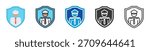 security forces icon set multi style various collection