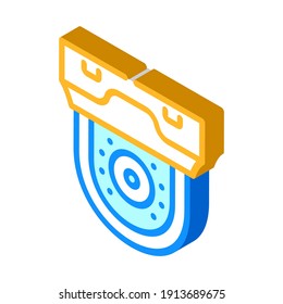vector de icono isométrico de la cámara de vídeo de gadget de seguridad. señal de la cámara de vídeo de gadget de seguridad. ilustración de símbolo aislado