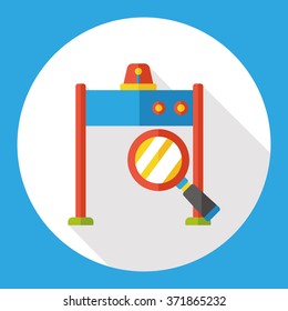 security gate flat icon 